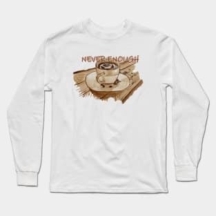 Coffee Cup Cube Long Sleeve T-Shirt